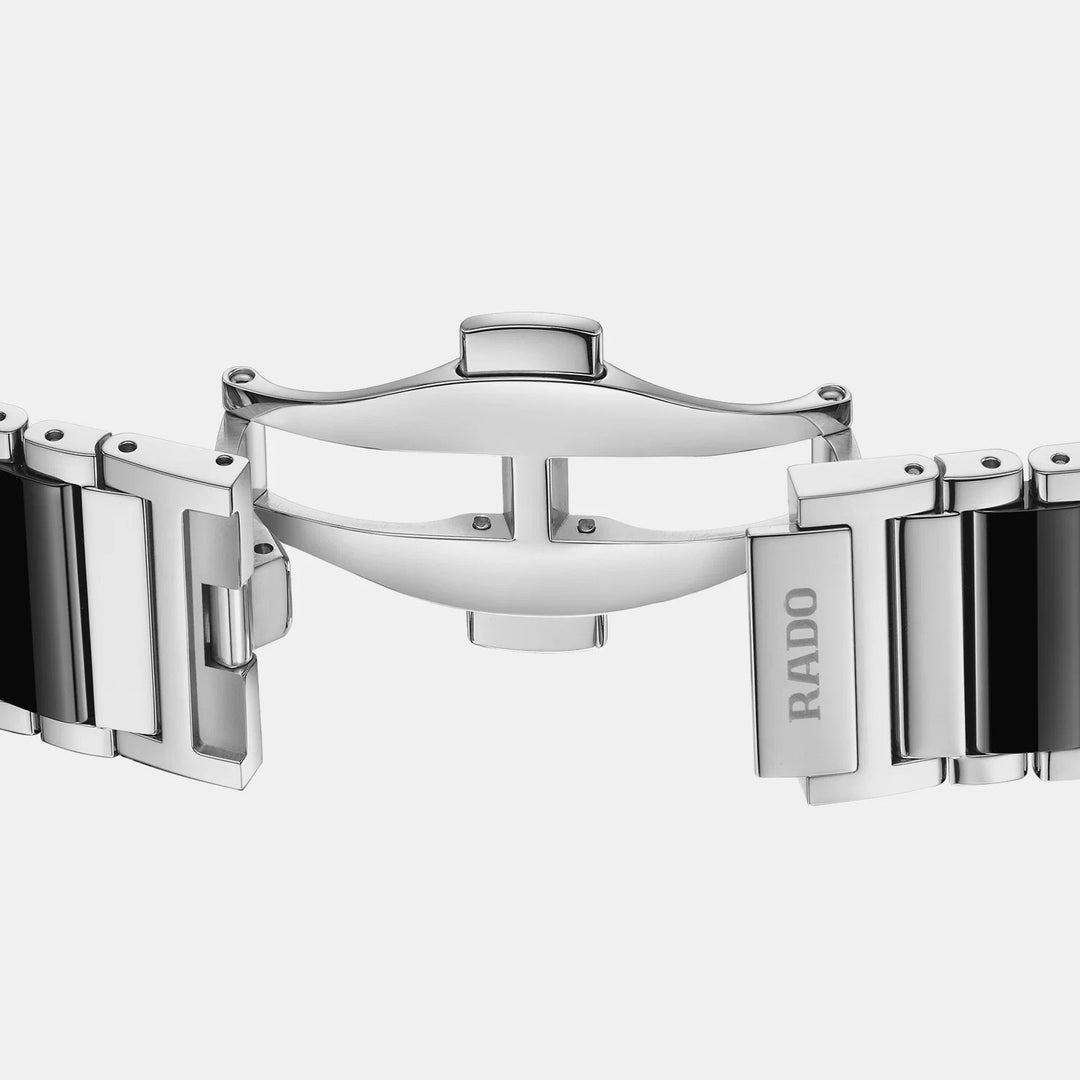 Rado Integral 31.5mm Black Diamond Dial Ceramic Bracelet Quartz Watch