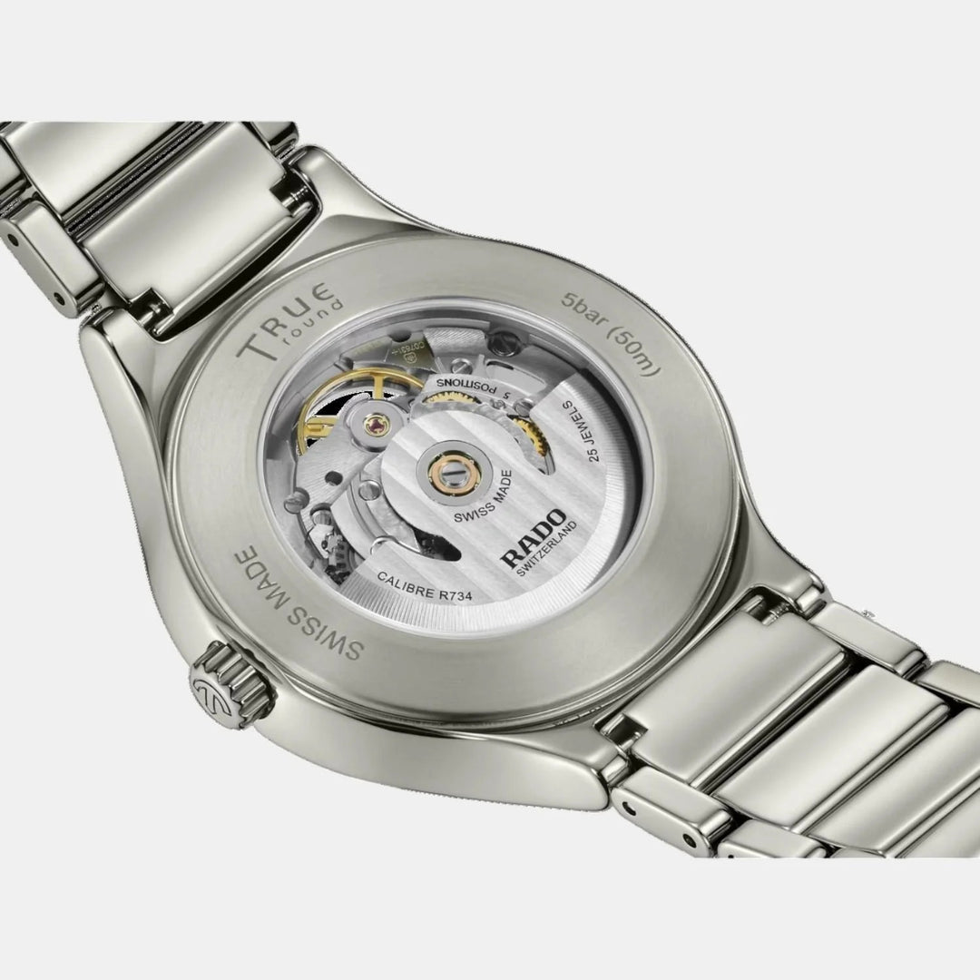 Rado True Round 40mm Plasma Ceramic Grey Open Heart Automatic Watch