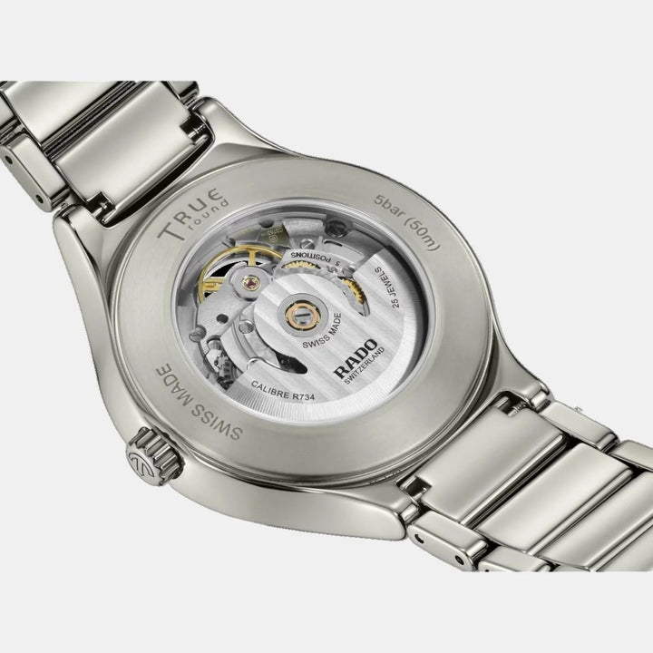 Rado True Round 40mm Plasma Ceramic Grey Open Heart Automatic Watch