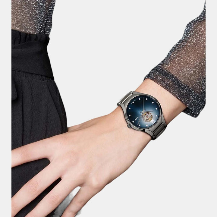 Rado True Round 40mm Plasma Ceramic Blue Secret Diamond Automatic Watch