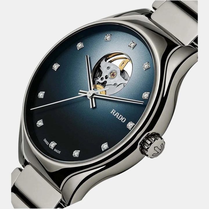 Rado True Round 40mm Plasma Ceramic Blue Secret Diamond Automatic Watch