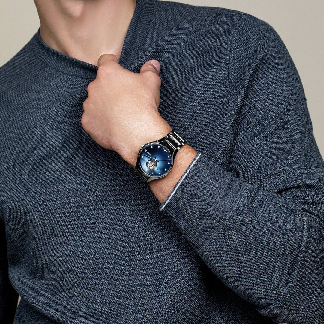 Rado True Round 40mm Plasma Ceramic Blue Secret Diamond Automatic Watch