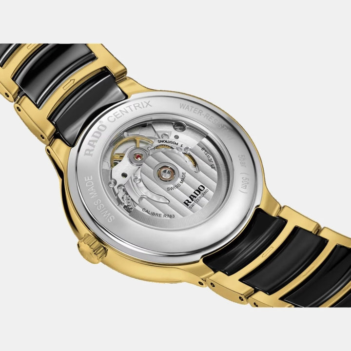 Rado Centrix 39.5mm Black Diamond Dial Automatic Watch (R30008712)