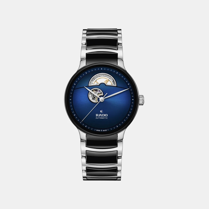 Rado Centrix 39.5mm Blue Gradient Open Heart Automatic Watch (R30012202)