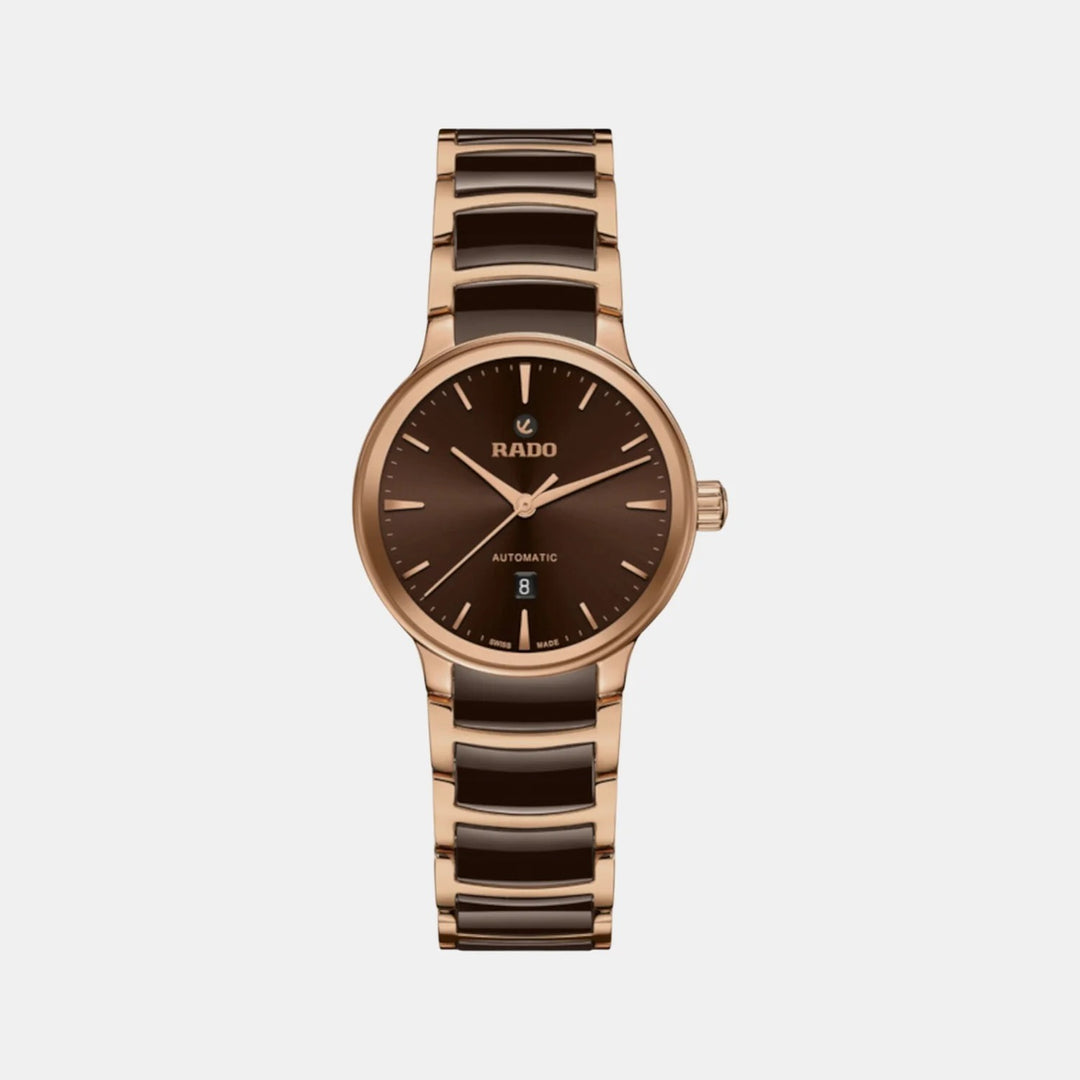 Rado Centrix 39.5mm Black Diamond Dial Steel Ceramic Automatic Watch (R30018712)