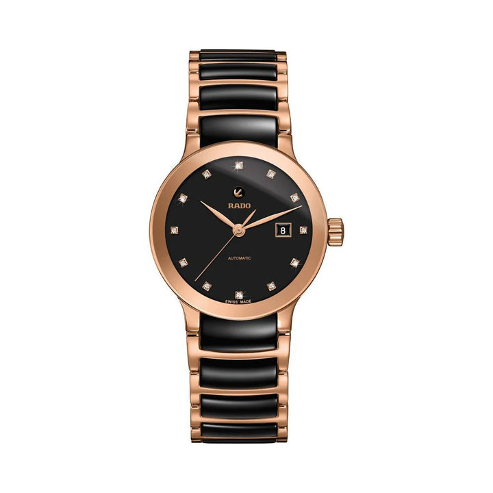 Rado Centrix 28mm Black Diamond Dial Ladies Automatic Watch R30183732