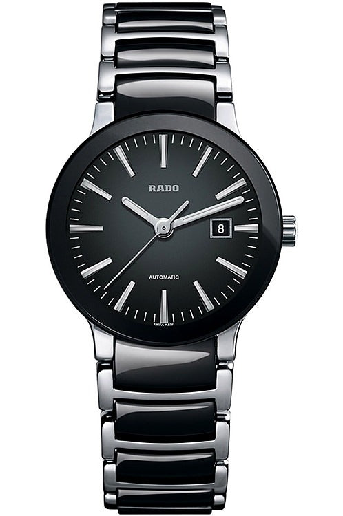 Rado Centrix Automatic 28mm Black Dial Black Ceramic Ladies Watch R30942152