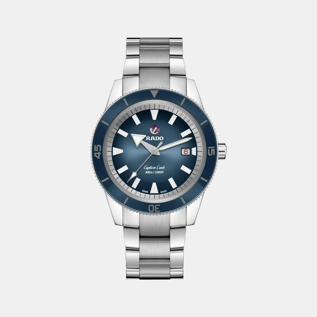 Rado Captain Cook Automatic 42mm Blue Dial Stainless Steel Diver&