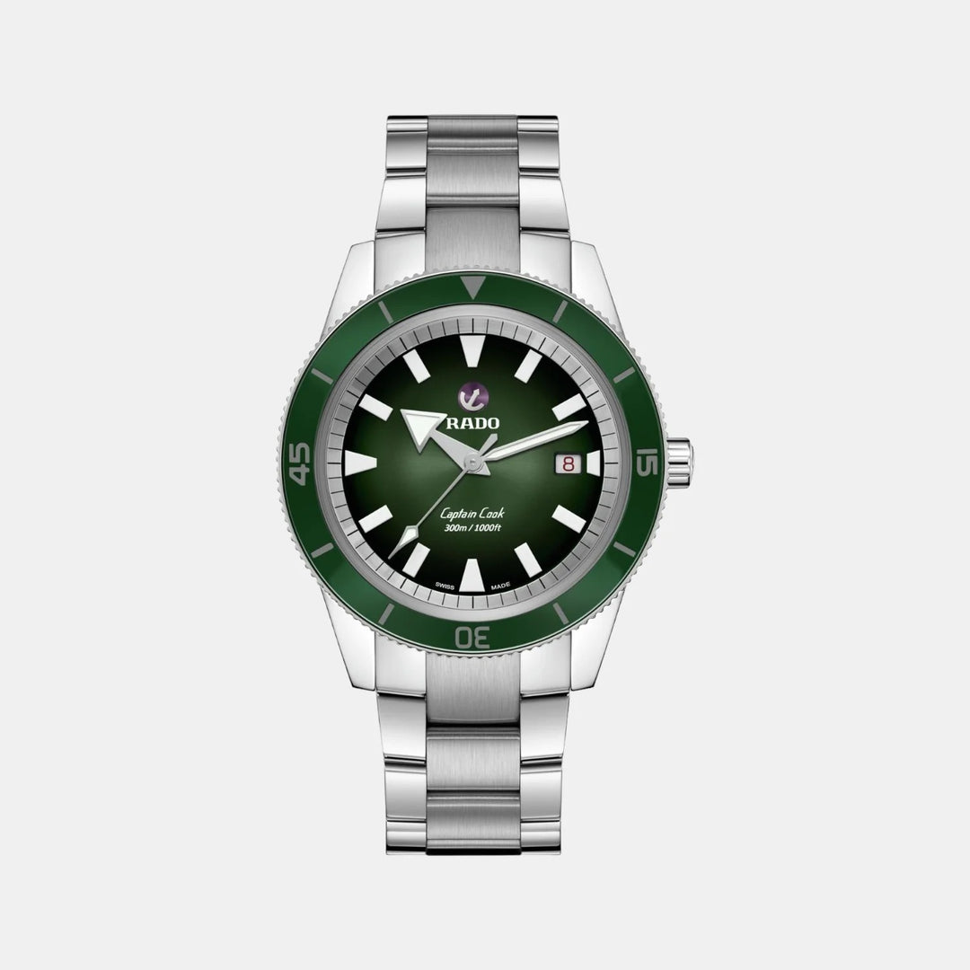 Rado Captain Cook Automatic 42mm Green Dial High-Tech Ceramic Diver&
