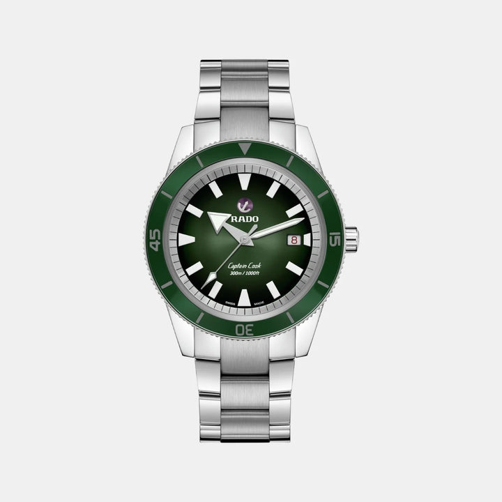 Rado Captain Cook Automatic 42mm Green Dial High-Tech Ceramic Diver&