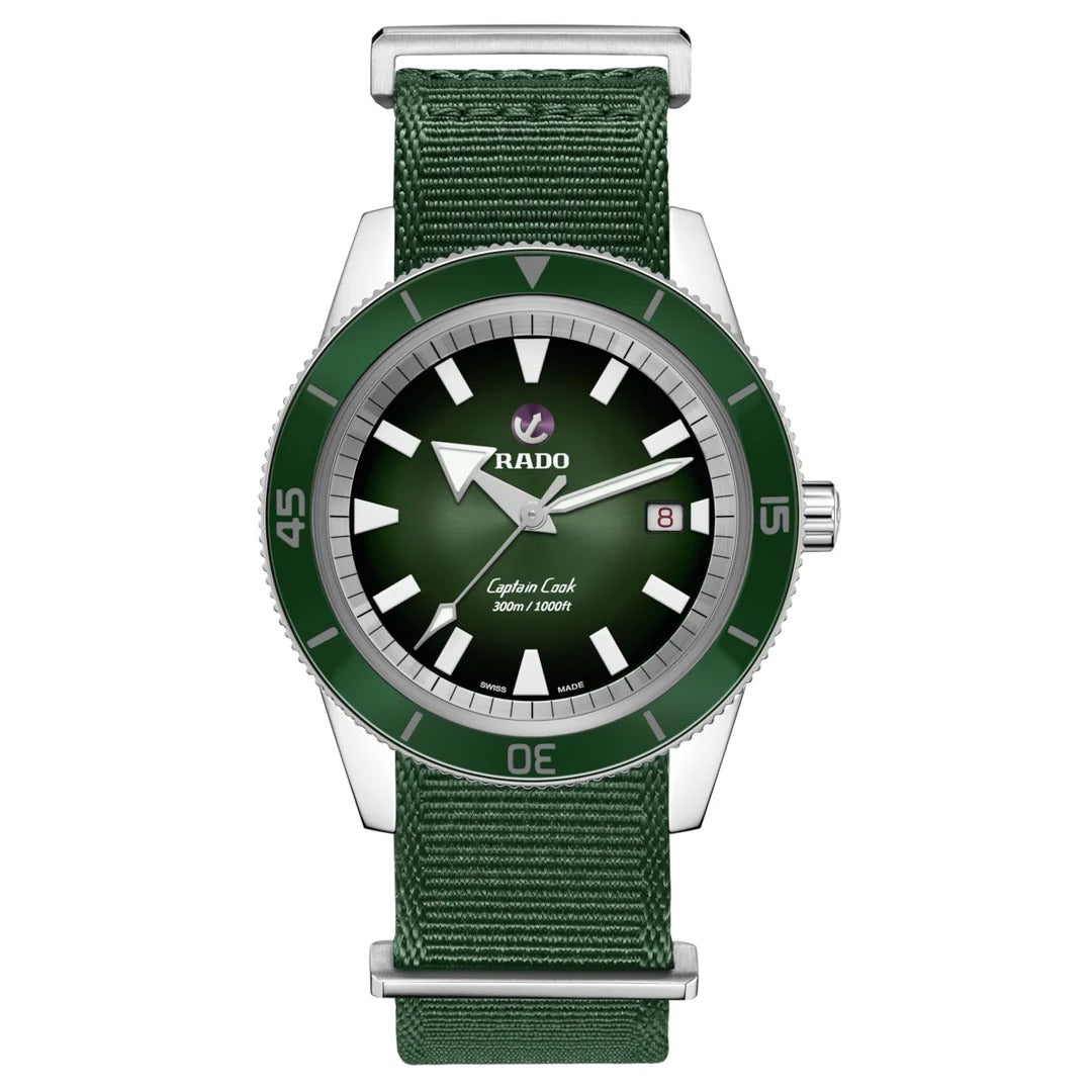 Rado Captain Cook Hrithik Roshan Special Edition 42mm Green Dial Men&