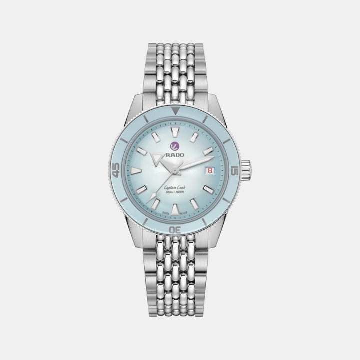 Rado Captain Cook Automatic 39mm Light Blue Gradient Dial Stainless Steel Watch R32223203