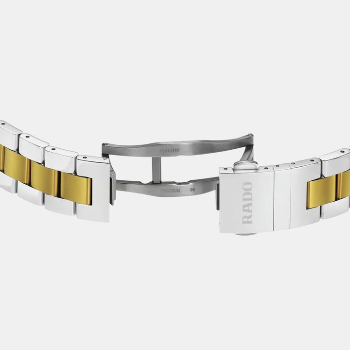Rado HyperChrome Chronograph 44.9mm Silver Dial Two-Tone Men&