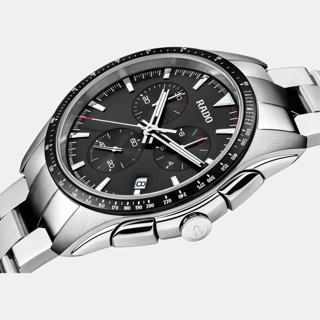 Rado HyperChrome Chronograph 44.9mm Black Dial Black Ceramic Bezel Men&