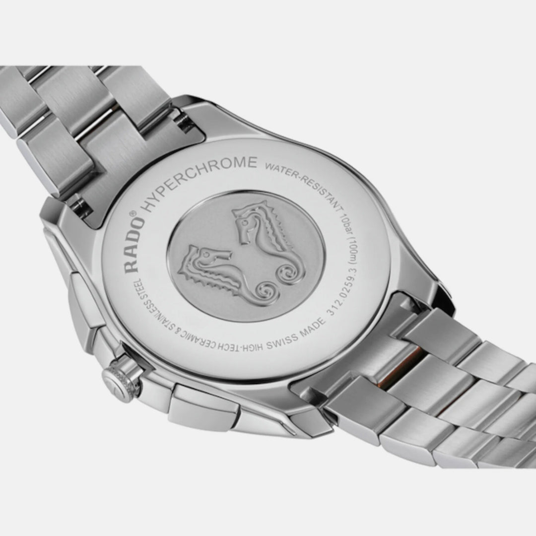 Rado HyperChrome Chronograph 44.9mm Grey Dial Rose Gold Two-Tone Men&
