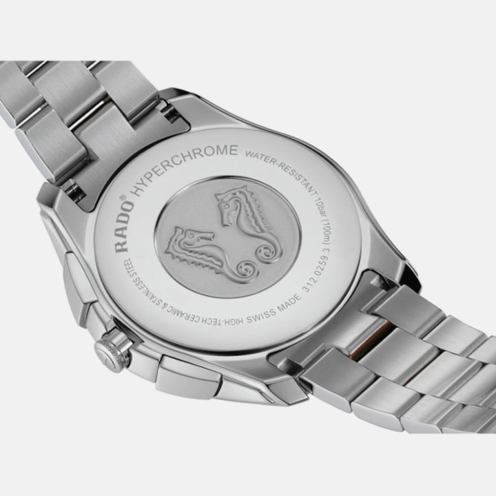 Rado HyperChrome Chronograph 44.9mm Grey Dial Rose Gold Two-Tone Men&