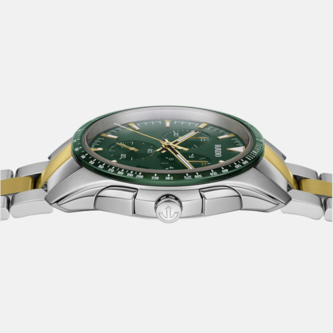 Rado HyperChrome Chronograph 44.9mm Green Dial Two-Tone Men&