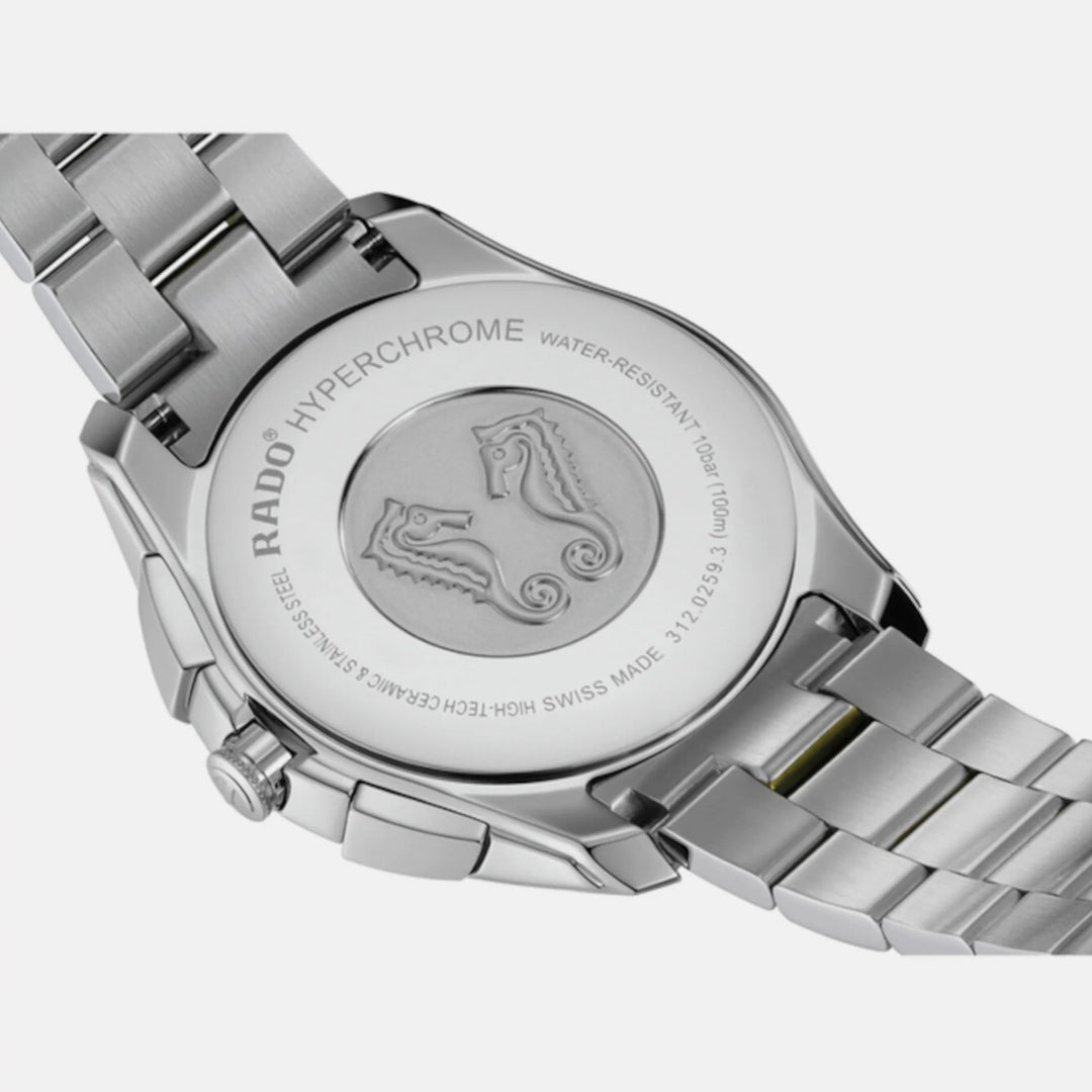Rado HyperChrome Chronograph 44.9mm Green Dial Two-Tone Men&