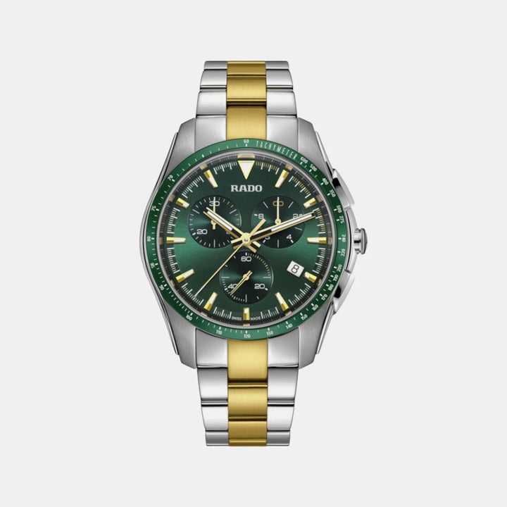Rado HyperChrome Chronograph 44.9mm Green Dial Two-Tone Men&