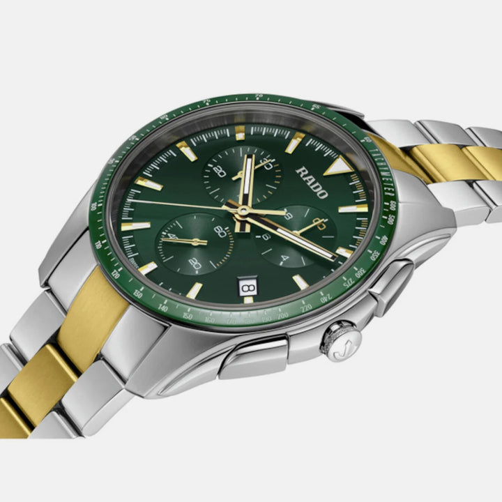 Rado HyperChrome Chronograph 44.9mm Green Dial Two-Tone Men&