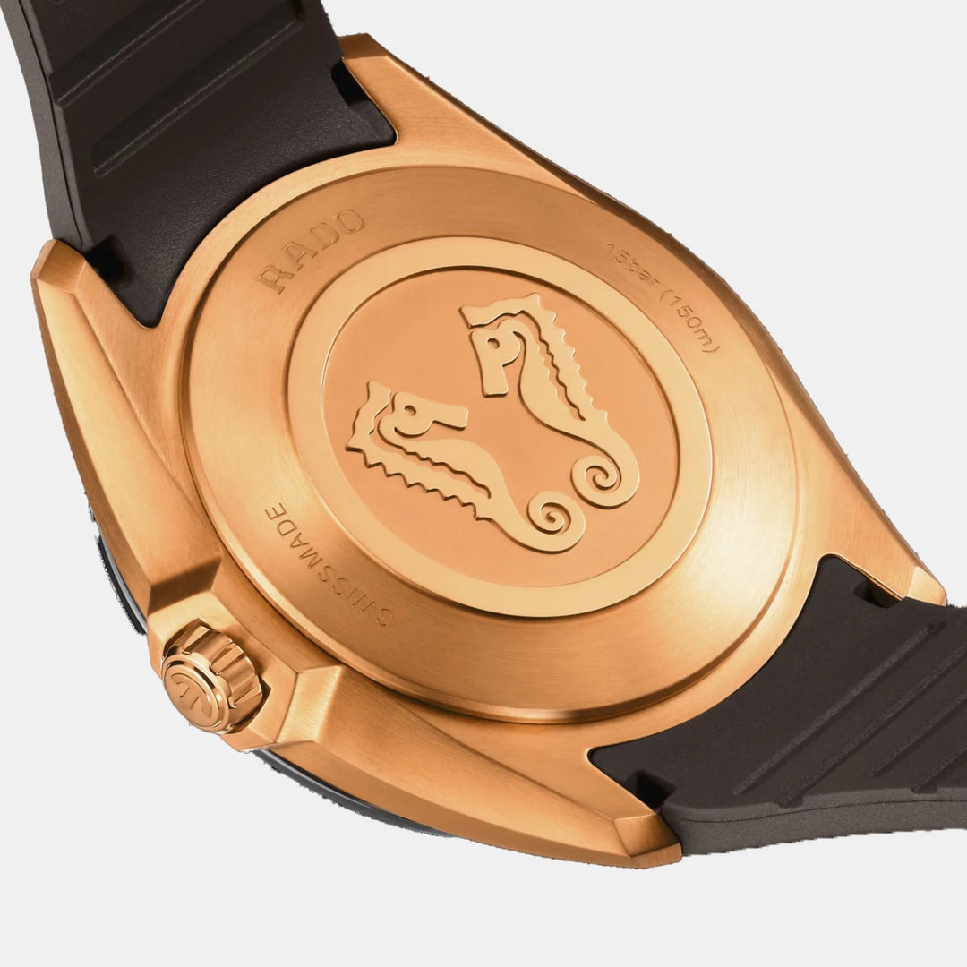 Rado HyperChrome 41.5mm Brown Dial Rose Gold PVD Brown Ceramic Quartz Men&