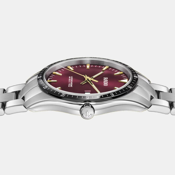 Rado HyperChrome 44.9mm Purple Dial Black Ceramic Bezel Quartz Men&