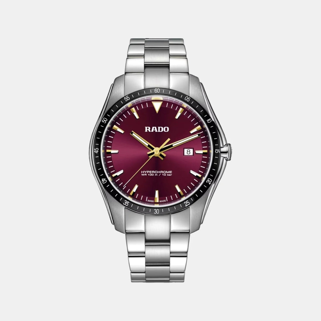 Rado HyperChrome 44.9mm Purple Dial Black Ceramic Bezel Quartz Men&