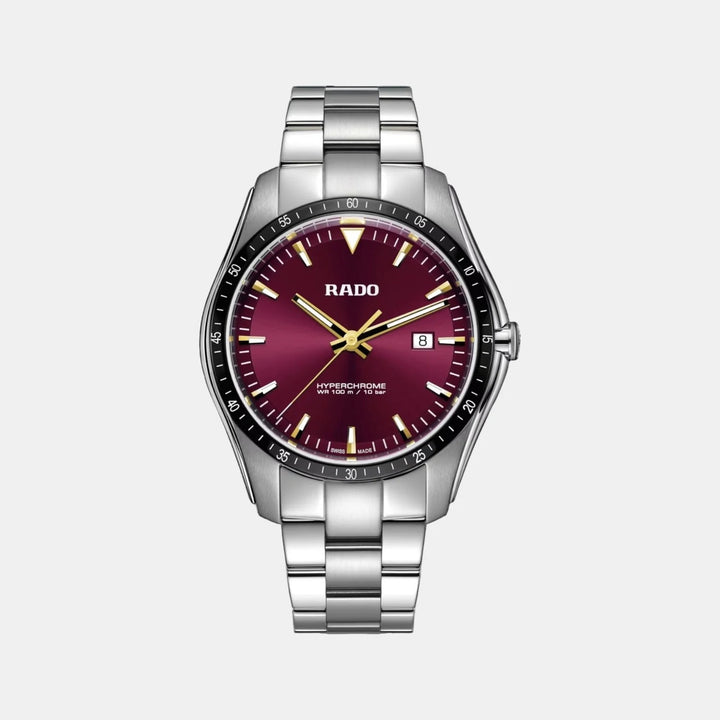 Rado HyperChrome 44.9mm Purple Dial Black Ceramic Bezel Quartz Men&