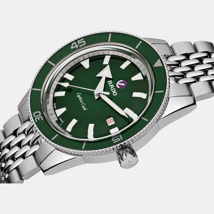 Rado Captain Cook Automatic 42mm Green Dial Stainless Steel Diver&