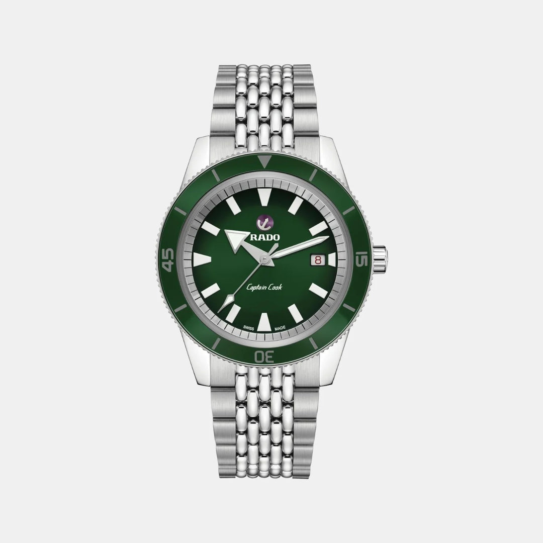 Rado Captain Cook Automatic 42mm Green Dial Stainless Steel Diver&