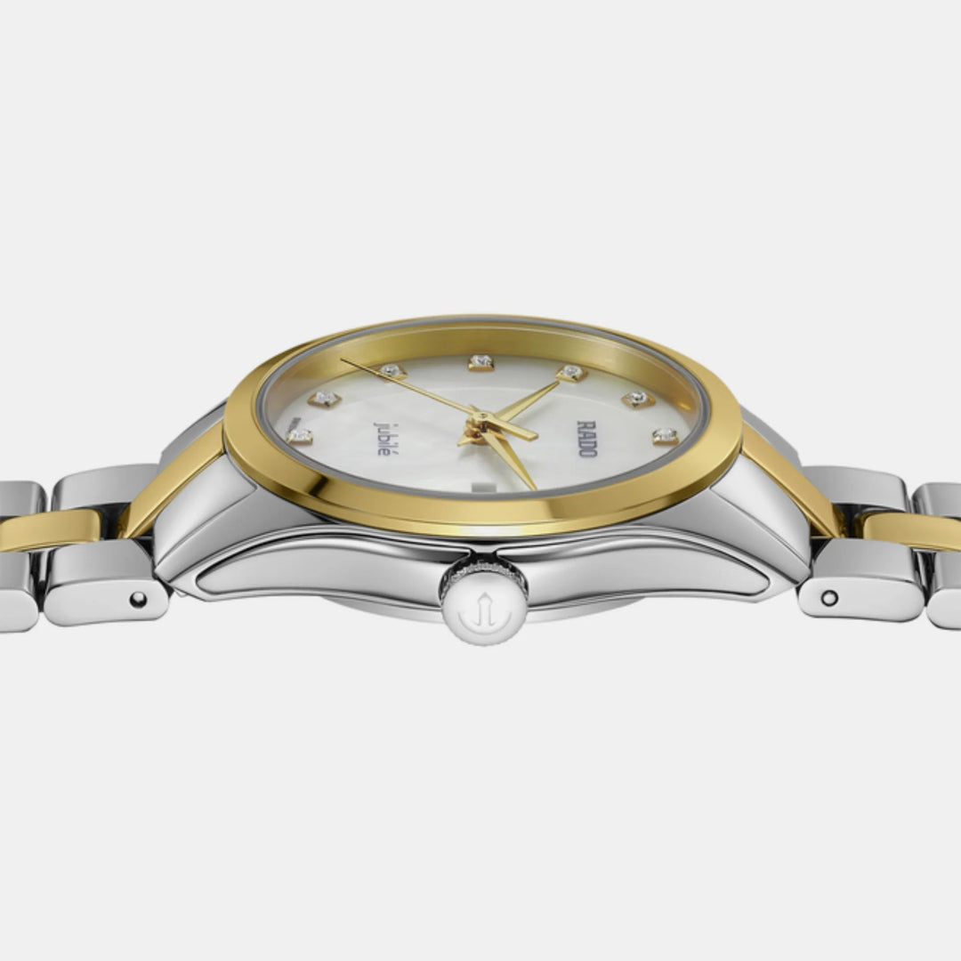Rado HyperChrome Women 30mm White Mother of Pearl 12 Diamonds Ladies Watch R32975912