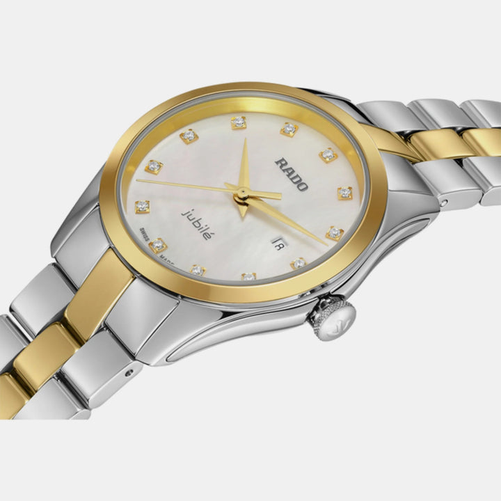 Rado HyperChrome Women 30mm White Mother of Pearl 12 Diamonds Ladies Watch R32975912
