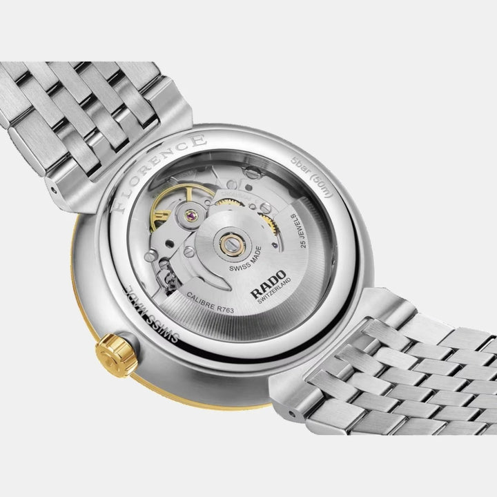 Rado Florence Automatic 39mm Yellow Gold Embossed Dial Unisex Watch R48903253