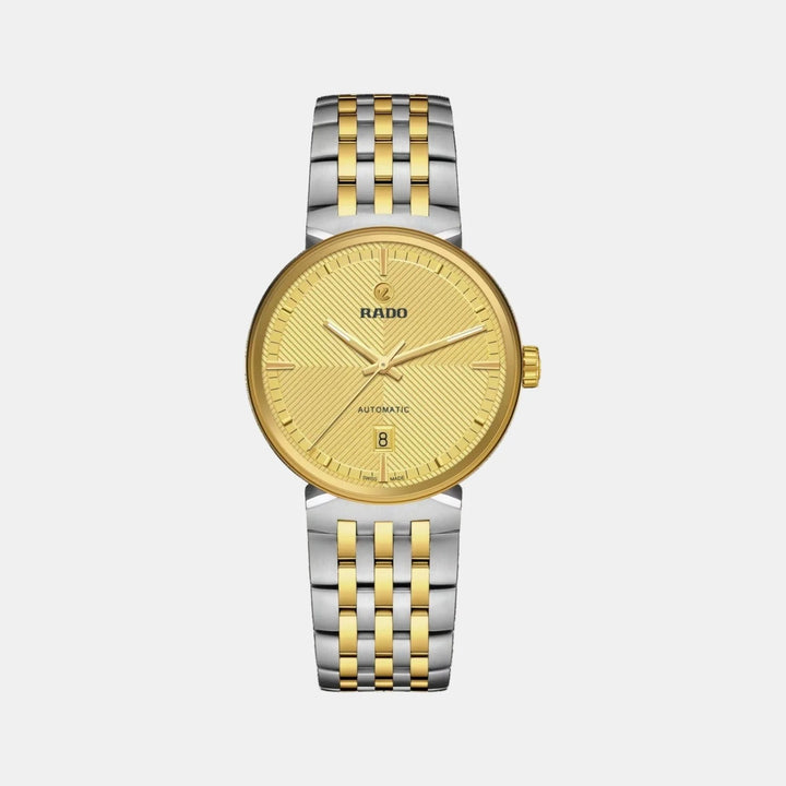 Rado Florence Automatic 39mm Yellow Gold Embossed Dial Unisex Watch R48903253