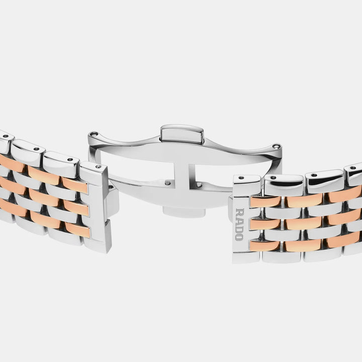 Rado Florence 38mm Champagne Dial Rose Gold Two-Tone Quartz Unisex Watch R48912403