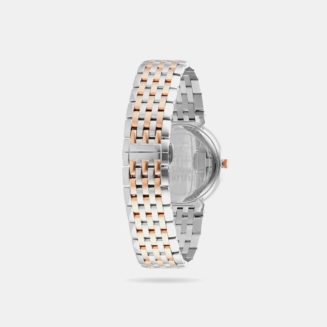 Rado Florence 38mm Brown Dial 12 Diamonds Rose Gold Two-Tone Quartz Watch R48912763