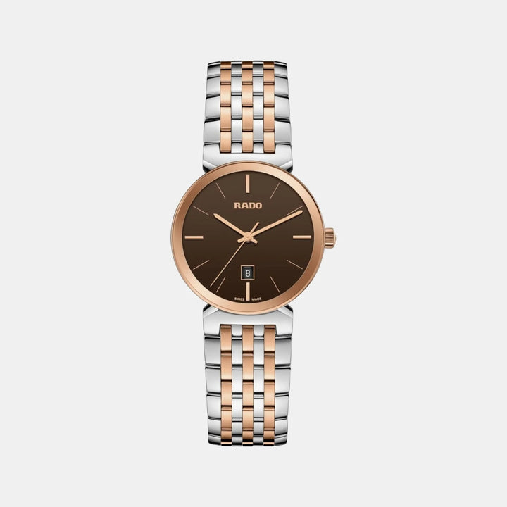 Rado Florence 30mm Brown Dial Rose Gold PVD Quartz Ladies Watch R48913303