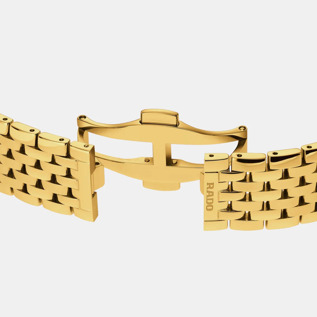 Rado Florence 38mm Yellow Gold Dial 12 Diamonds Yellow Gold PVD Quartz Unisex Watch R48914713