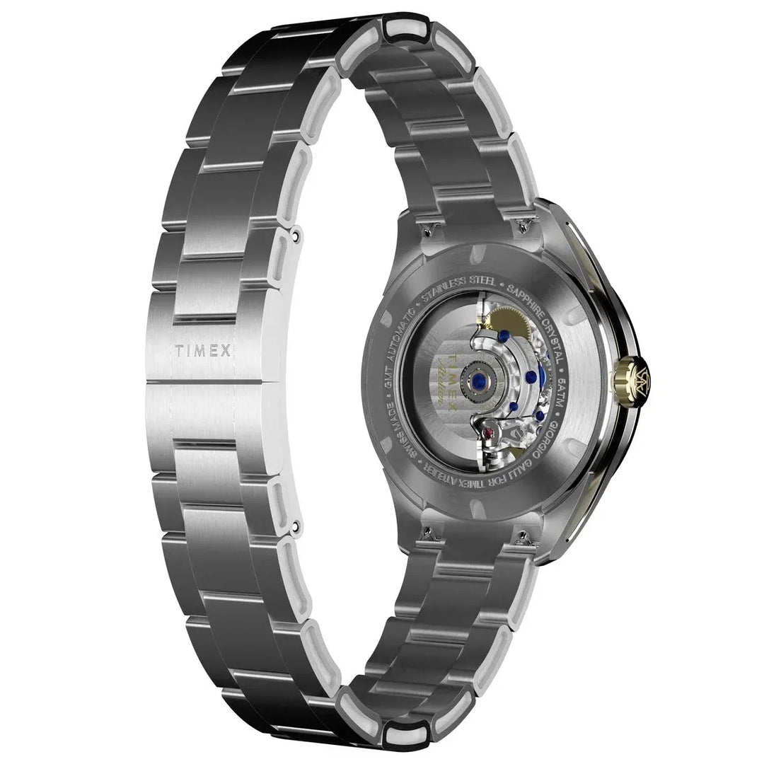 Timex Atelier Watch TW6A072004A for Men – Analog (GMT) Stainless Steel