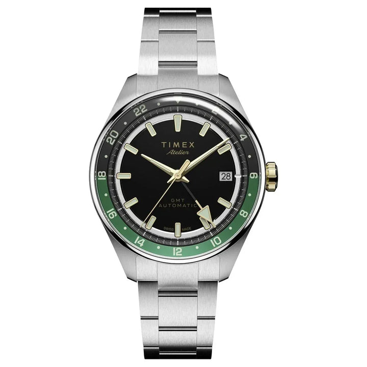 Timex Atelier Watch TW6A072004A for Men – Analog (GMT) Stainless Steel