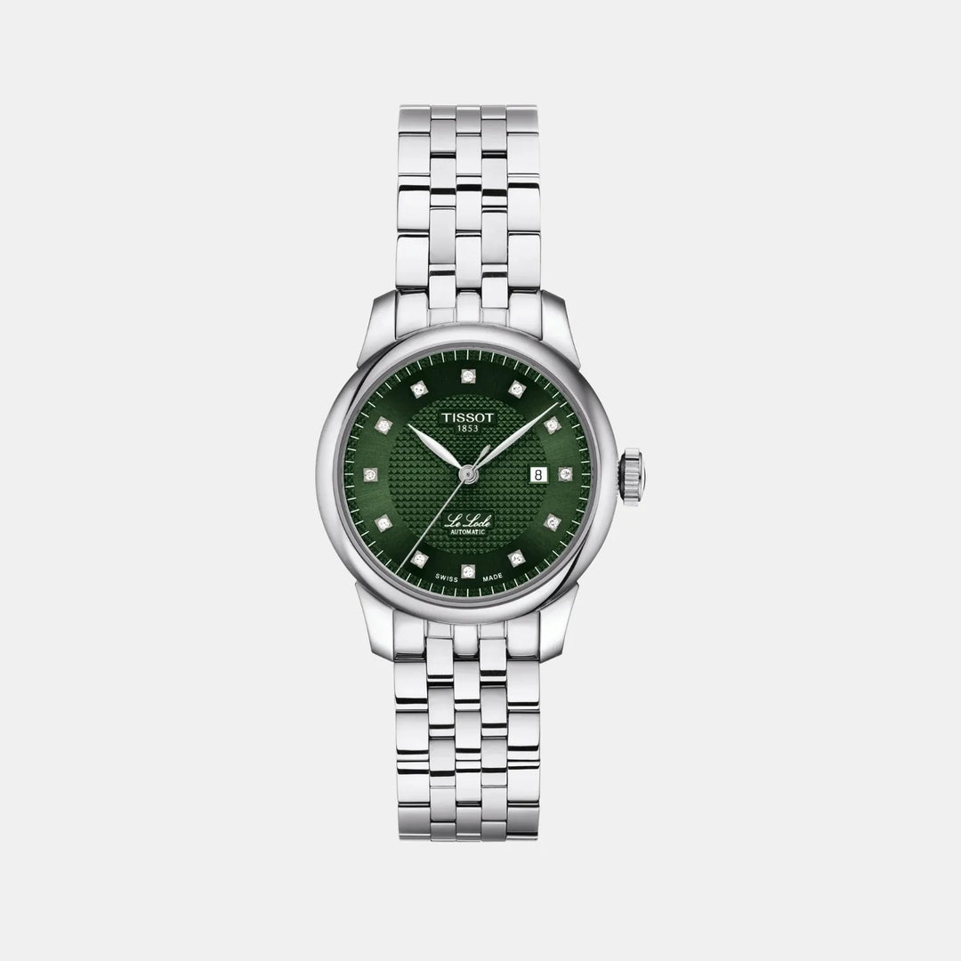 Tissot Le Locle Automatic Lady Watch – 29mm Green Diamond Dial | T0062071109600