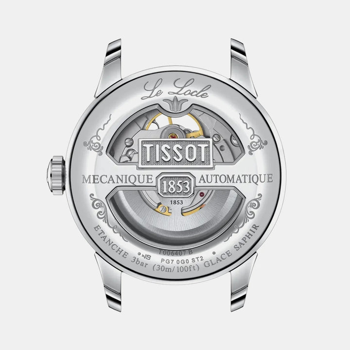 Tissot Le Locle Open Heart Powermatic 80 Watch – 39.3mm Silver Dial | T0064071103302