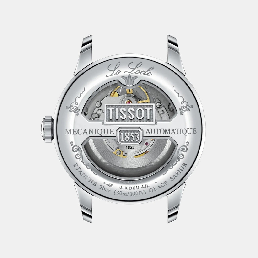 Tissot Le Locle Powermatic 80 Watch – 39mm Blue Dial Blue Leather Strap | T0064071604300