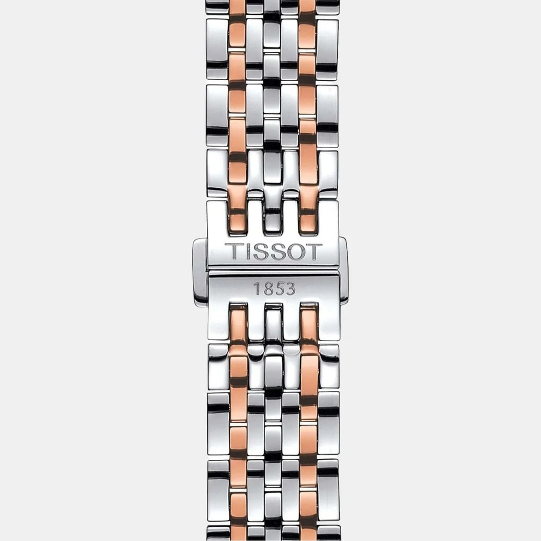Tissot Le Locle Powermatic 80 Two-Tone Watch – 39.3mm Silver Rose Gold Bracelet | T0064072203300