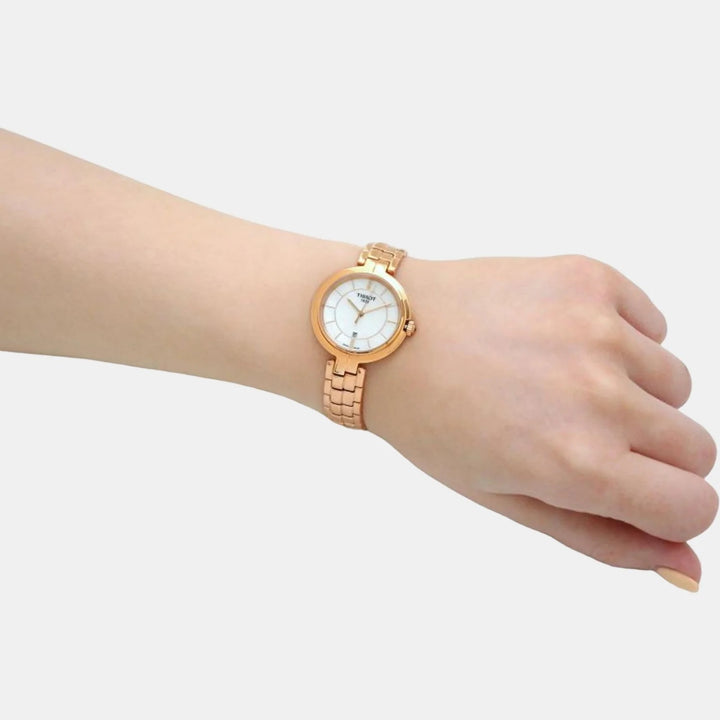 Tissot Flamingo Ladies Rose Gold Watch – 30mm Mother-of-Pearl Dial