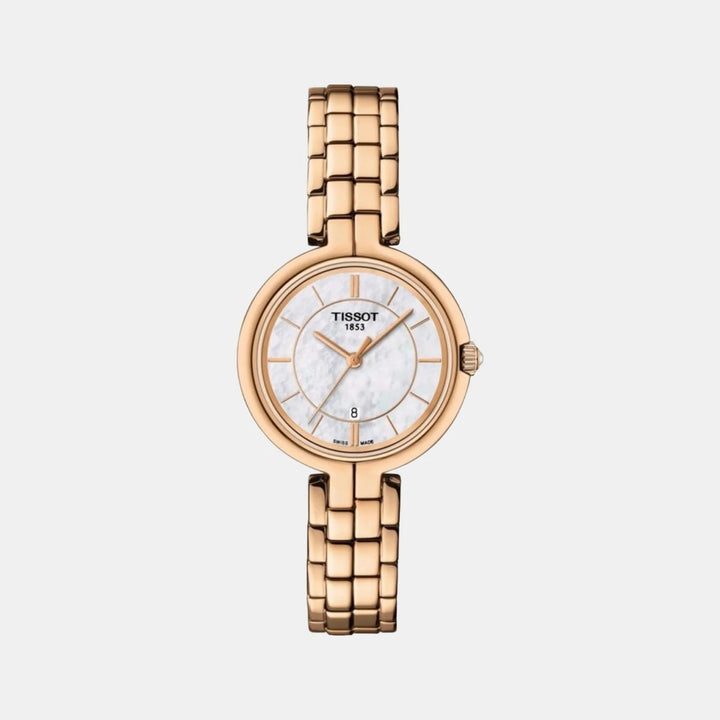Tissot Flamingo Ladies Rose Gold Watch – 30mm Mother-of-Pearl Dial