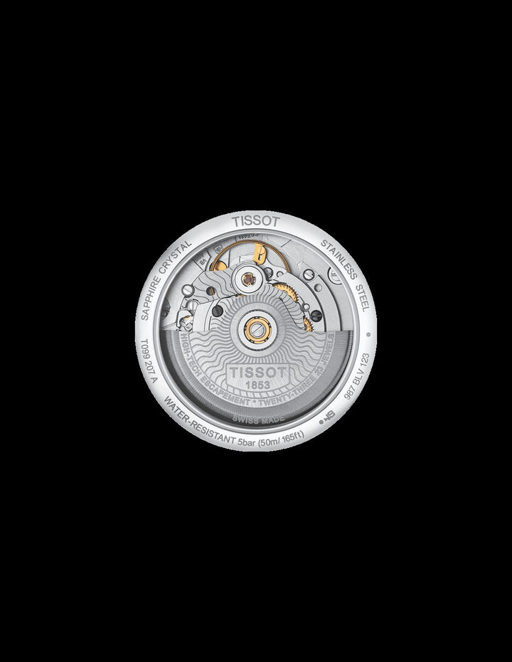 Tissot Chemin des Tourelles Ladies Automatic Watch – 32mm White Dial Steel Bracelet