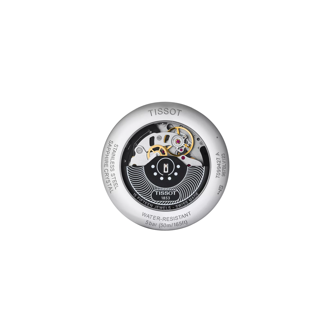 Tissot Chemin des Tourelles Automatic Chronograph Watch – 44mm Silver Dial Steel Bracelet