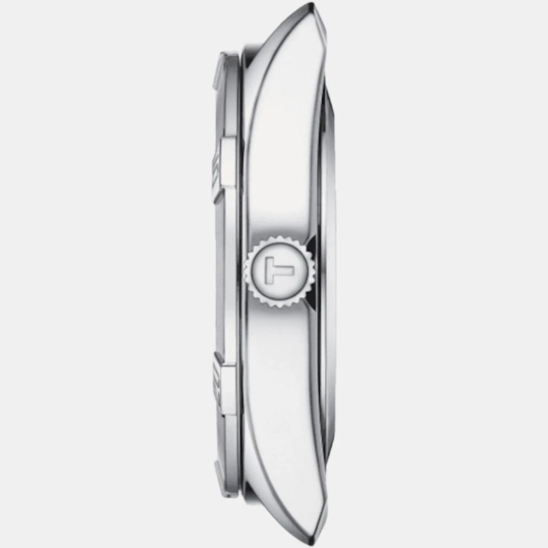 Tissot PR 100 Sport Chic Ladies Watch – 36mm Ice Blue Dial Steel Bracelet