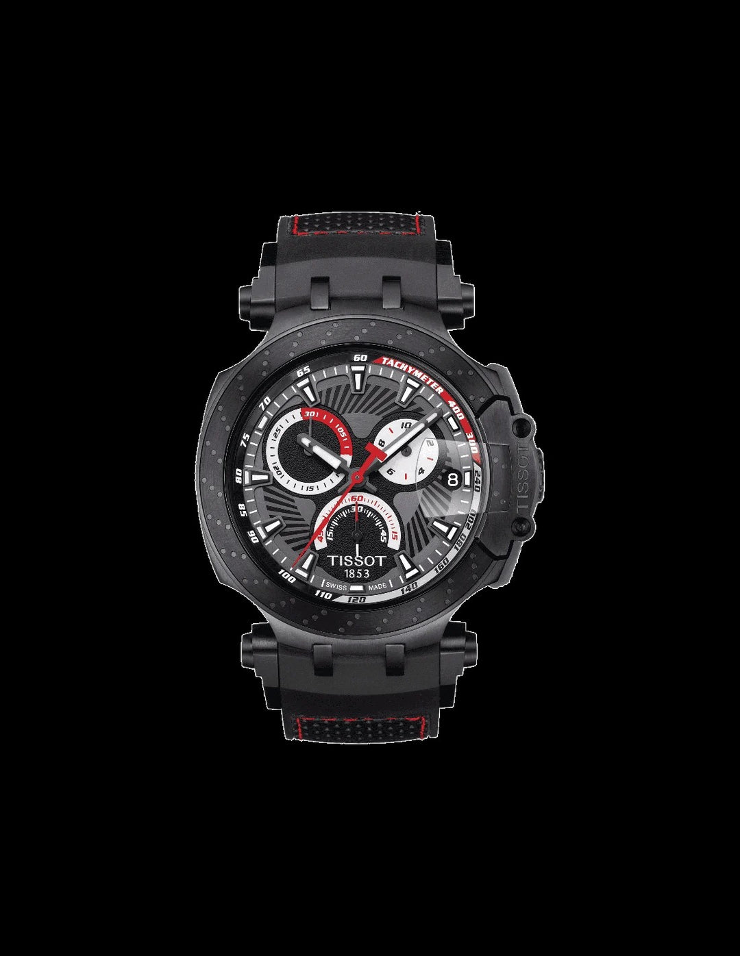 Tissot T-Race Jorge Lorenzo 2018 Limited Edition Chronograph Watch – Black PVD Rubber Strap
